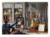 An Allegory of Europe, Oil on Copper, 1670 reproduction procédé giclée par Jan Brueghel the Elder