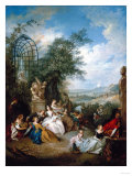 A Rural Celebration; a Fete Champetre reproduction procédé giclée par Jan Brueghel the Elder