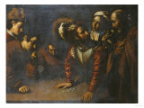 The Denial of St. Peter Giclee-trykk av Herri Met De Bles