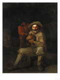 A Peasant Holding a Wine Jug with a Young Boy at His Shoulder Giclee Print by Giovanni Battista Benvenuti A Peasant Holding a Wine Jug with a Young Boy at His Shoulder Giclee Print by Giovanni Battista Benvenuti