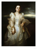 Portrait of a Lady, Wearing a White Dress Embroidered with Pearls Giclee Print by Joseph Bail