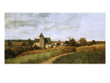 A Village at Harvest Time reproduction procédé giclée par Alfred Thompson Bricher