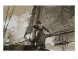 Yachting Girl Giclee Print by Filipo Or Frederico Bartolini