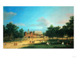 London: the Old Horse Guards and the Banqueting Hall, Whitehall, from Saint James's Park, 1749 Giclee Print by Sir Lawrence Alma-Tadema