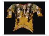 Sioux Beaded and Fringed Hide Warrior's Shirt Giclee Print