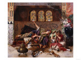 In the Harem reproduction procédé giclée par Jean-Baptiste-Camille Corot