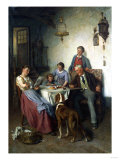 Reading the News, 1897 Giclee Print by Joseph Bail