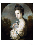 Portrait of Miss Juliet Langton Standing, Half-Length, Wearing a White Dress with Gold Trim 1764 reproduction procédé giclée par Herri Met De Bles