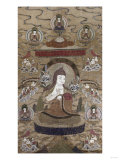 A Sino Tibetan Silk Embroidered Silk Thang.Ka Depicting Tsong.Kha.Pa, Circa 1800 Giclee Print