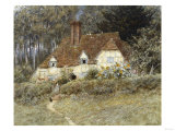 Old Surrey Cottage Giclee Print by Helen Allingham