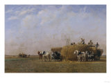 Loading the Hay Carts Giclee-trykk av Sir William Beechey