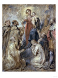 The Virgin and Child of the Rosary Giclee-trykk av Herri Met De Bles