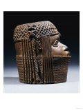 An Extremely Fine Benin Bronze Head, Uhunmwun-Elao (Middle Period) Lámina giclée