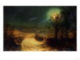 Near Bolton Abbey,1876 Giclee-trykk av John Brett