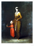 A Turkish Lady with Her Child reproduction procédé giclée par Cristofano Allori