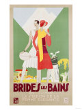Brides Les Bains, 1929 Giclee-trykk av Leon Benigni Brides Les Bains, 1929 Giclee-trykk av Leon Benigni