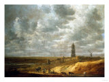 Peasants Feasting and Dancing Near Drij Toren Giclee-trykk av Joseph Bail