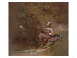 The Angler Giclee Print by Leon Bakst