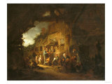 The Old Fiddler, 1641 Giclee-trykk av Herri Met De Bles