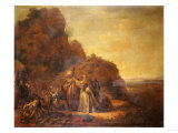 The Meeting of Abraham and Melchisidek reproduction procédé giclée par George Wesley Bellows