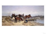 Waiting for the Ferry, 1881 Giclee Print by Leon Bakst