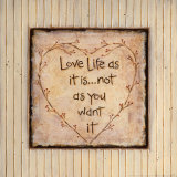 Love Life Poster von Karen Tribett
