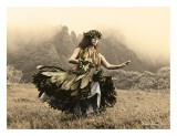 Swaying Skirt, Hula Girl Plakater af Alan Houghton