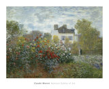 The Artist's Garden in Argenteuil, c.1873 Posters by Claude Monet