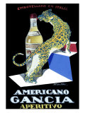 Americano Gancia Apertivo Giclee Print by Achille Luciano Mauzan