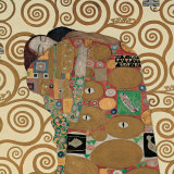 Fulfillment, Stoclet Frieze, c.1909 (detail) Plakater af Gustav Klimt