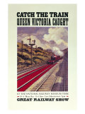 Catch the Train Queen Victoria Caught Giclee Print
