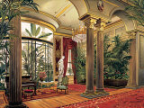 Salle des Colonnes Print by Sebastien Duval