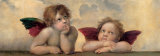 Detail of the Sistine Madonna, c.1514 Poster by Raphael 
