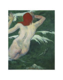 In the Waves, c.1889 Prints by Paul Gauguin