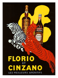 Florio et Cinzano Apertifs Giclée-Druck von Leonetto Cappiello