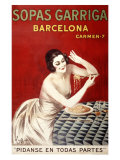Sopas Garriga, Barcelona Lámina giclée por Leonetto Cappiello