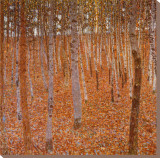 Beechwood Forest, 1903 Stretched Canvas Print by Gustav Klimt
