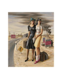 Oil Field Girls, c.1940 Affiches par Jerry Bywaters
