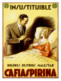 Cafiaspirina Pain Reliever reproduction procédé giclée par Achille Luciano Mauzan