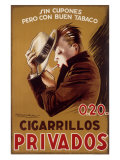Cigarillos Privados Giclee Print by Achille Luciano Mauzan