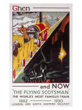 The Flying Scotsman, Then and Now Giclee Print