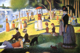 Tarde de domingo en la isla de la Grande Jatte Poster por Georges Seurat