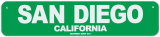 San Diego Plaque en métal
