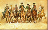 Magnificent Seven Stretched Canvas Print by Renato Casaro
