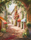 Morning Stroll Print by Rosa Chavez