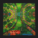 Green Town, ca. 1978 Kunst van Friedensreich Hundertwasser