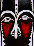 Detail of Painted Pillar at City Market, Efate Island, Shefa, Vanuatu Photographie par Richard I'Anson