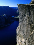 Preikestolen 600M Above Lysefjord, Lysefjord, Rogaland, Norway Photographie par Anders Blomqvist