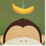 Tittut X, apa (Peek-a-Boo X, Monkey) Sträckt Canvastryck av Yuko Lau Tittut X, apa (Peek-a-Boo X, Monkey) Sträckt Canvastryck av Yuko Lau