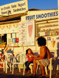 Boardwalk Ice-Cream Shop on Pacific Beach in San Diego, San Diego, California Photographic Print by Richard Cummins